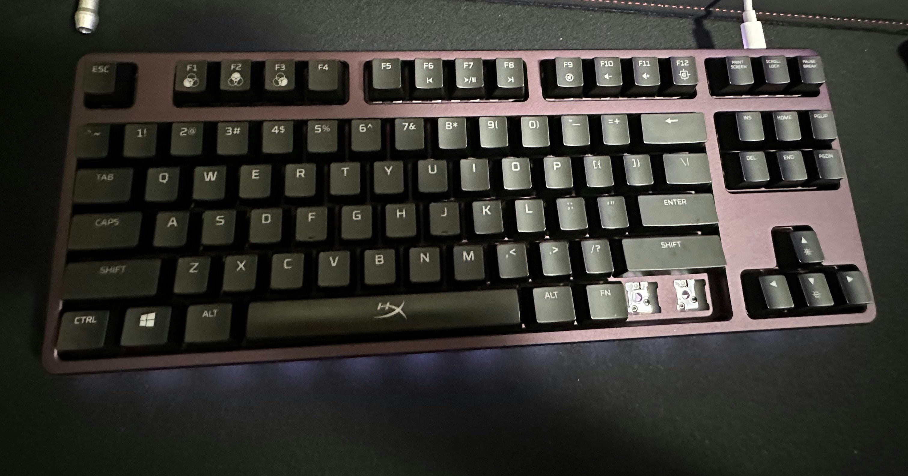 Drop CTRL V1 HighProfile Dark Purple Barebones Keyboard Mechanical