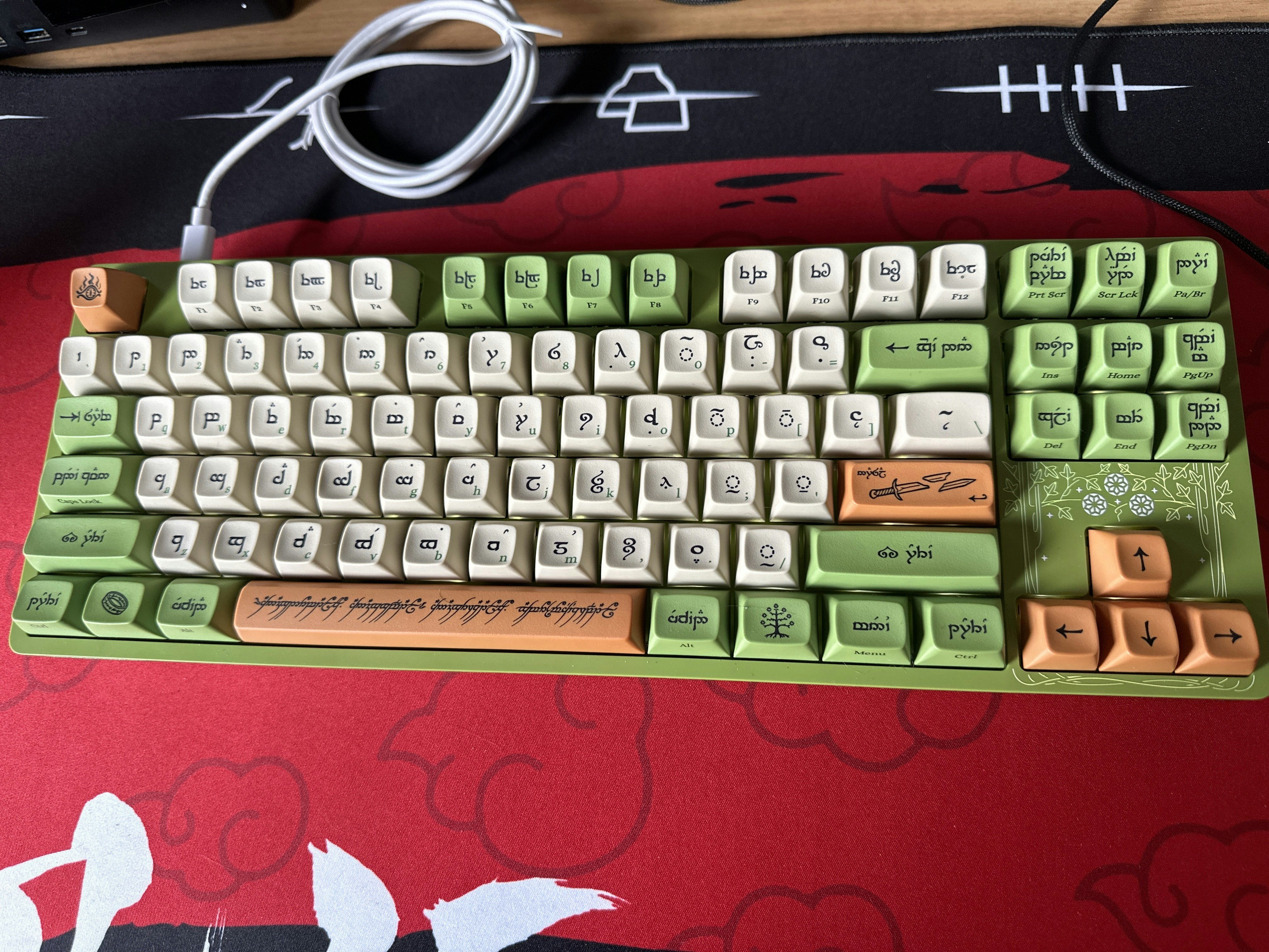 Drop + The Lord of the Rings Elvish Keyboard Mechanical Keyboards