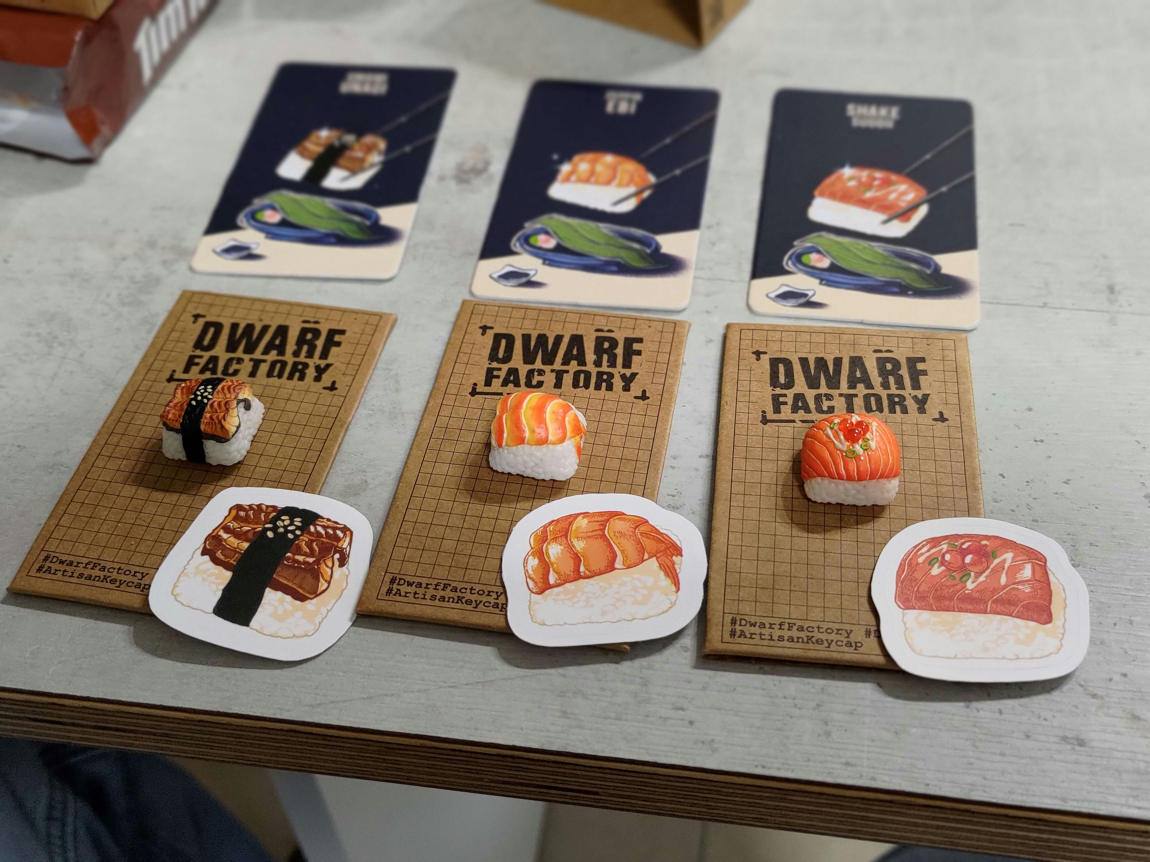 Dwarf Factory Sushiville Artisan Keycap | Mechanical