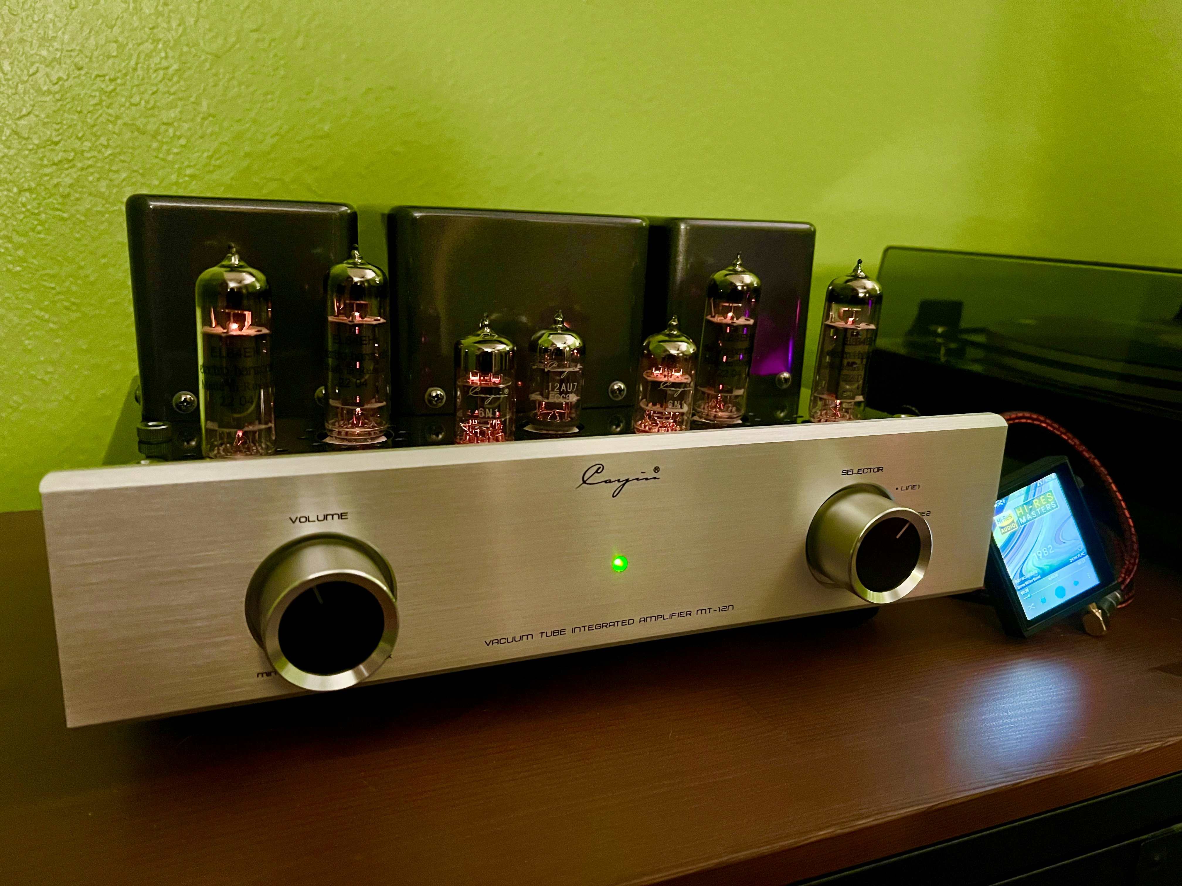 CAYIN 真空管アンプ MT-12 CAYIN MT-12 プリメインアンプ TELEFUNKEN Philips @34565