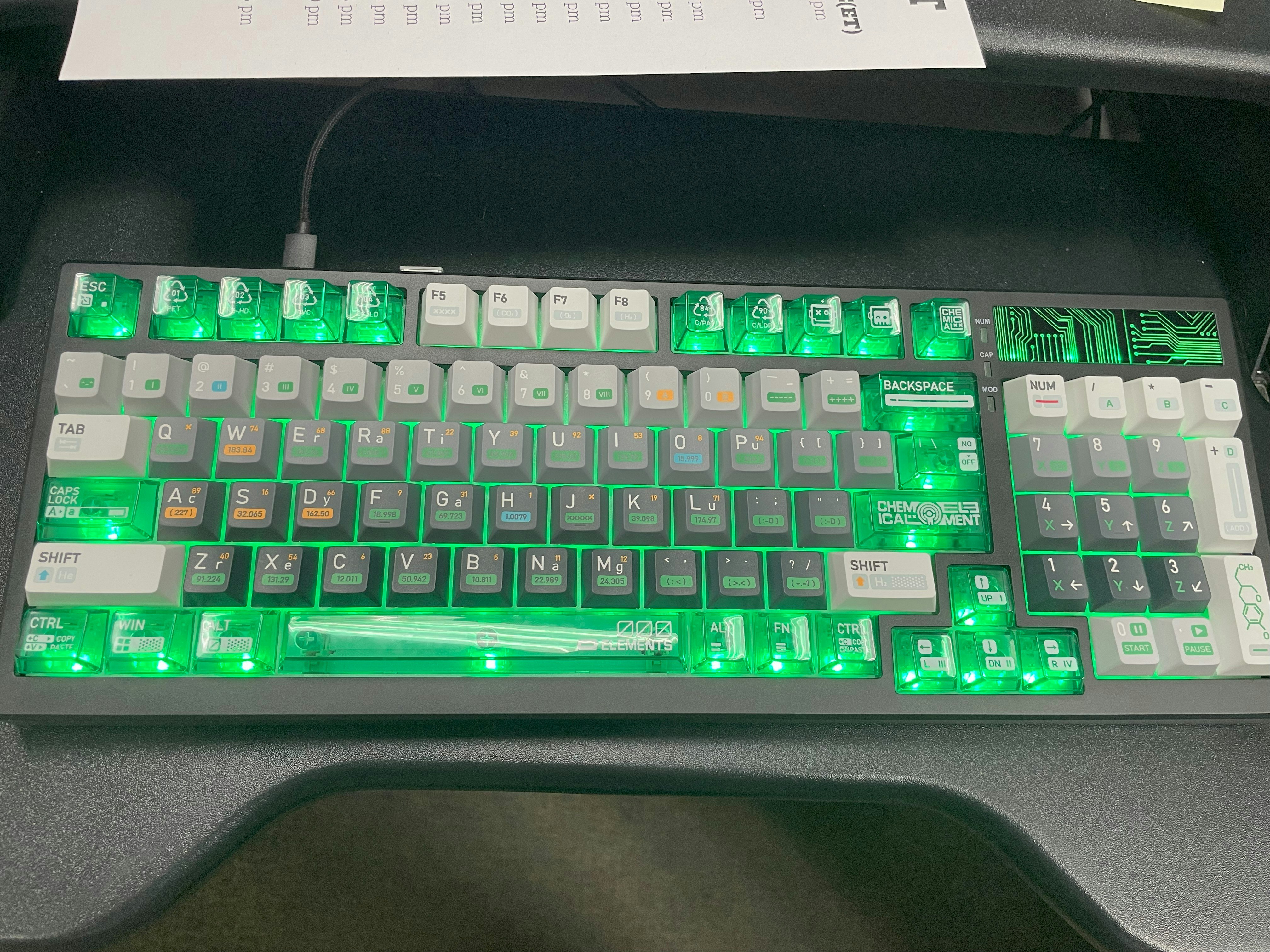 FRONTIER Chemistry 001 PBT Keycap Set | Mechanical Keyboards