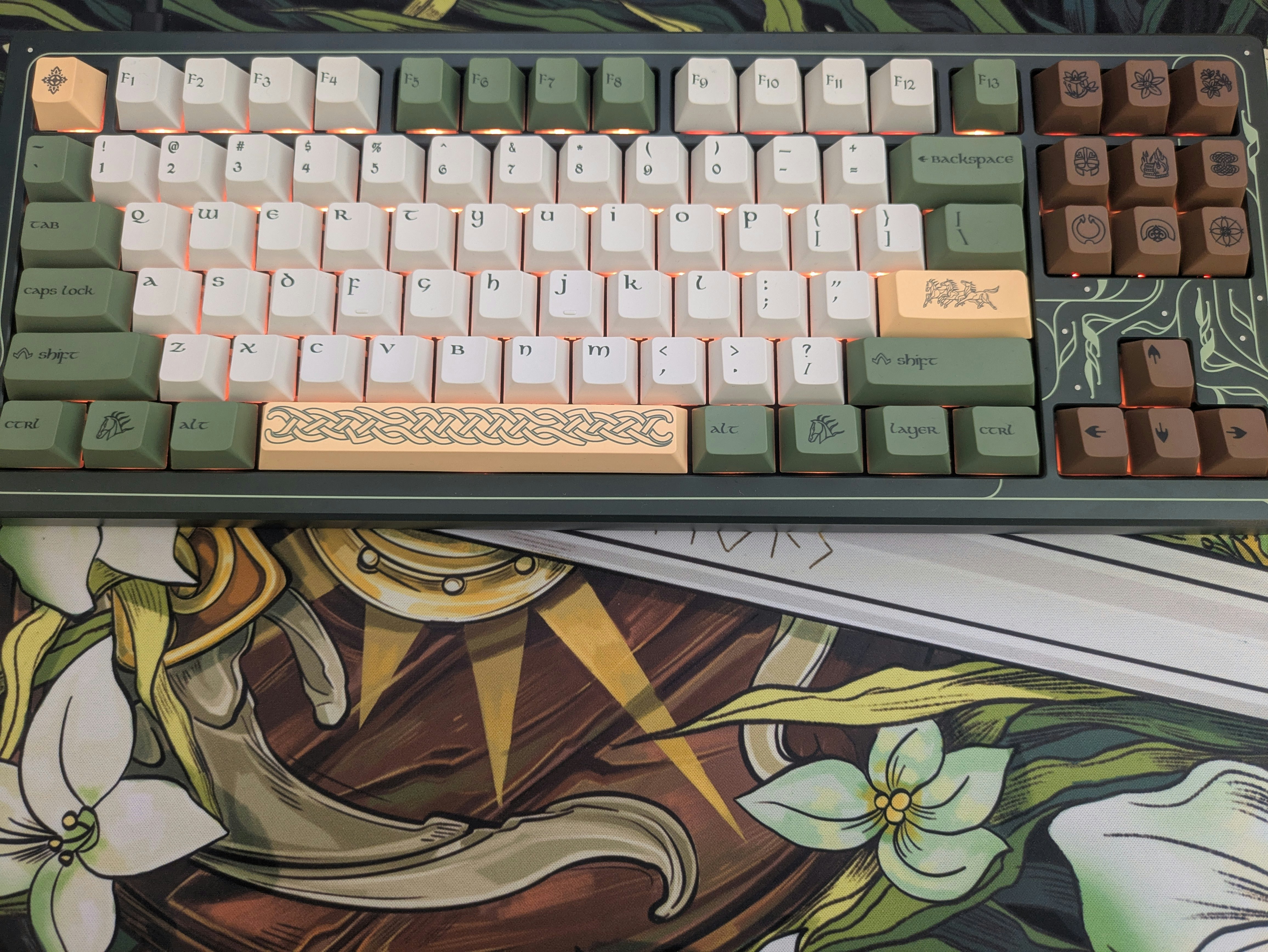 Drop + The Lord of the Rings™ DCD Rohan™ Keycap Set | Mechanical ...