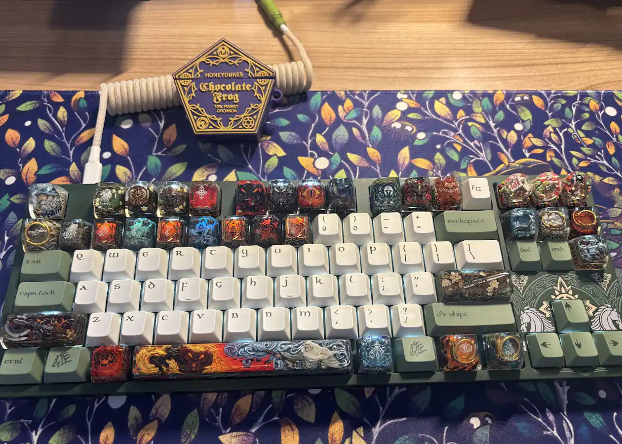 Drop + The Lord of the Rings™ Into the Fire Artisan Keycap | Mechanical ...