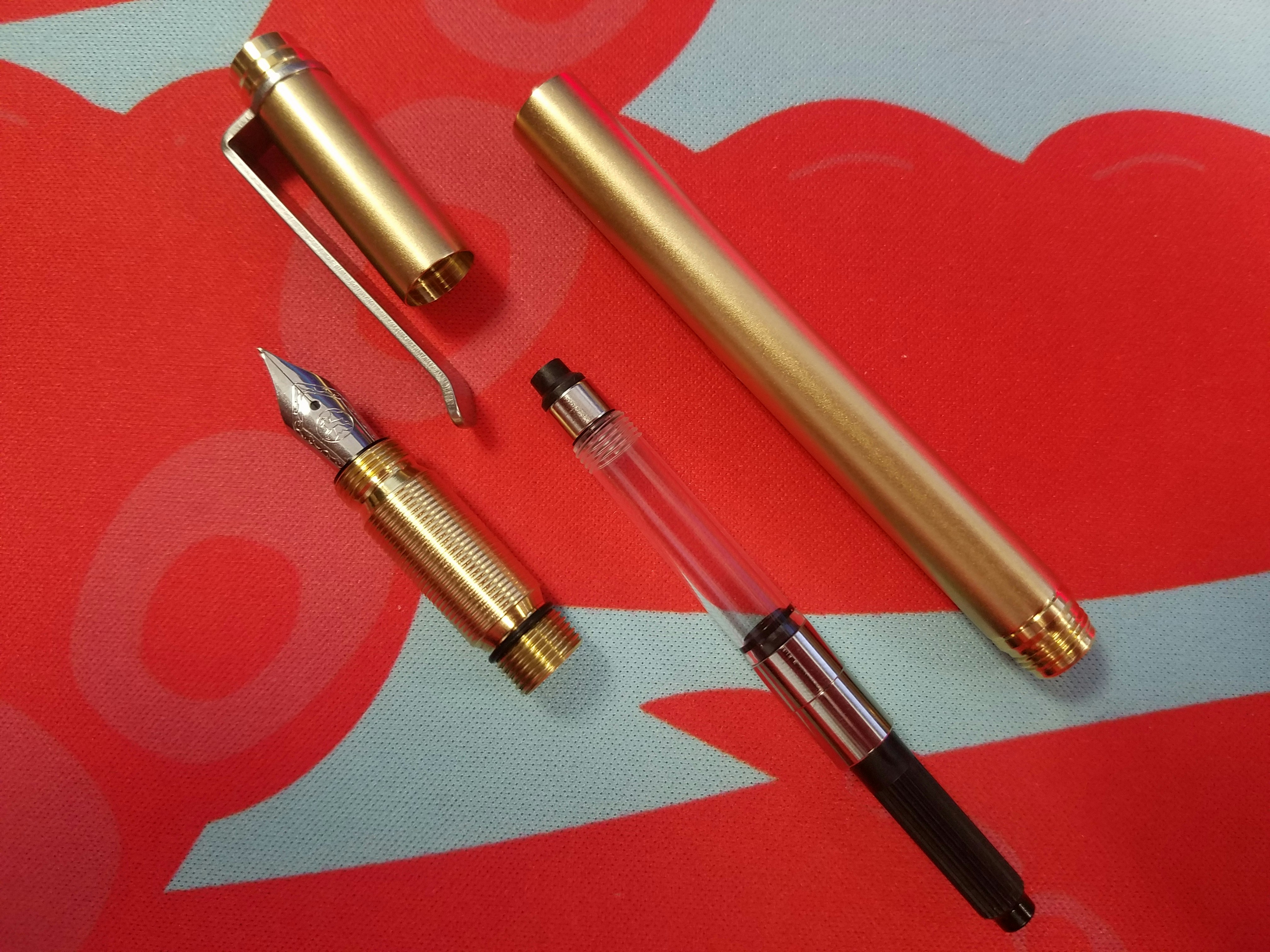 Looking at a better way of filling a fountain pen. Drop