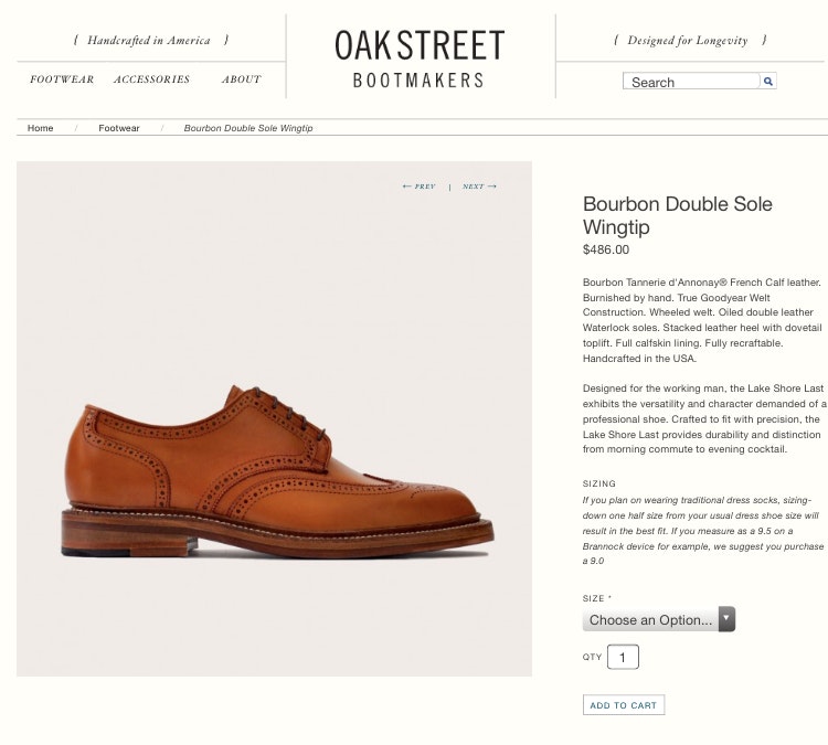 oak street boat shoes