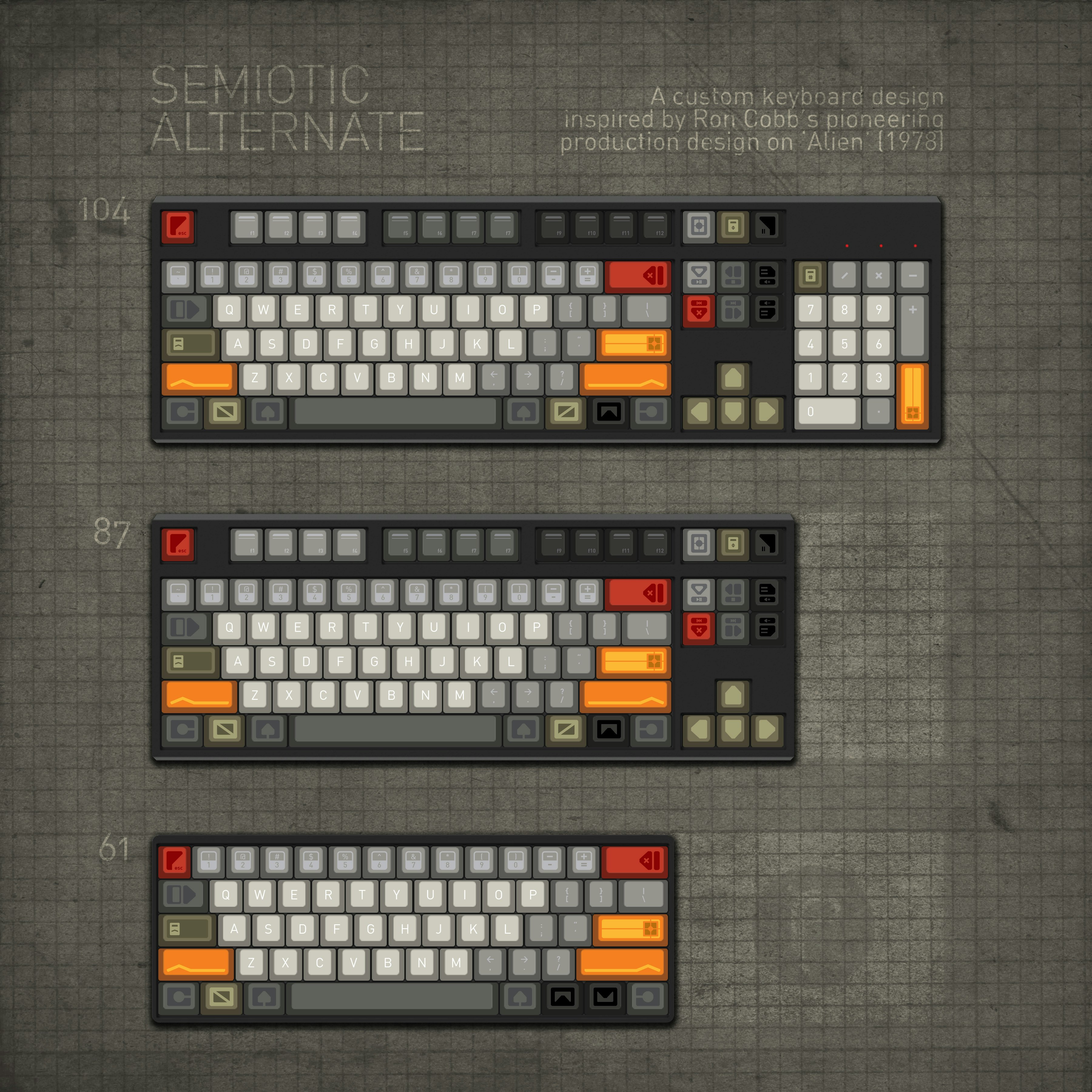 alien nostromo keyboard