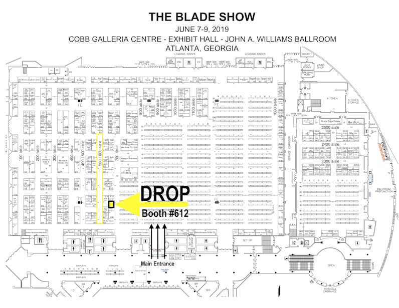 Blade Show 2019 25 tickets now, booth GAWs later Drop