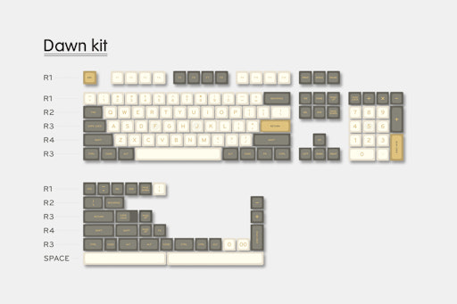 MelGeek MG Ember ABS Doubleshot Keycap Set