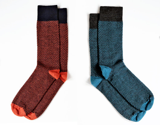 American Trench Wool Herringbone Socks
