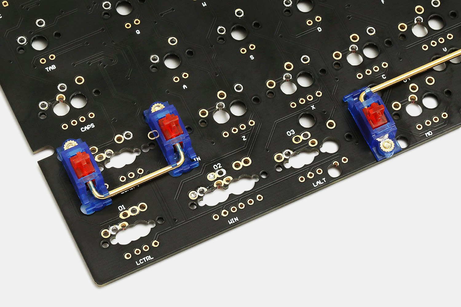 43 Studio RX78 GoldPlated PCB ScrewIn Stabilizers 60/65/TKL Set