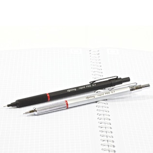 ROtring Rapid Pro Mechanical Pencil HB 0.5 MM Lead Propelling Pencil  Reduced Lead Breakage Silver Chrome Full-Metal Barrel