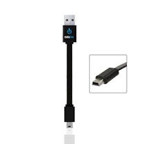 3.5" Black Mini USB Cable