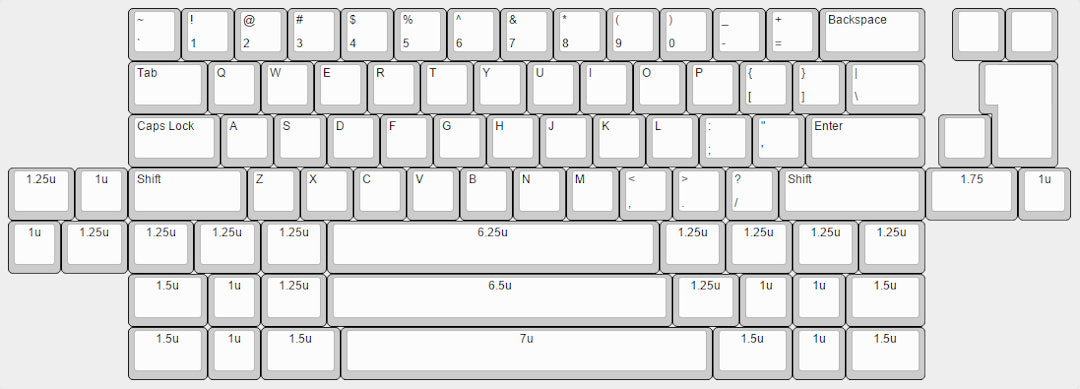 Sentraq 60% Keyboard Plate