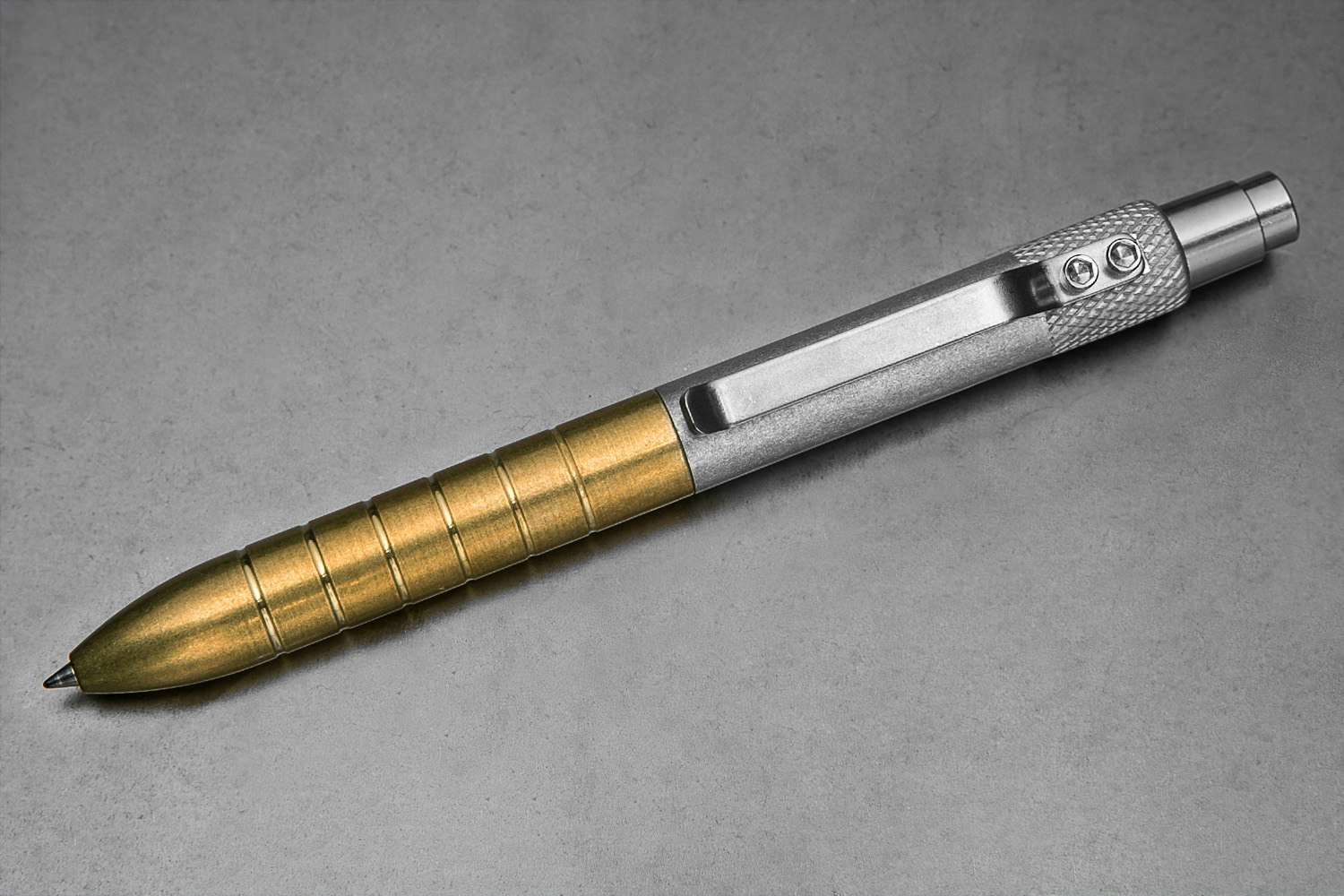 Aluminum Tumbled and Brass Combo