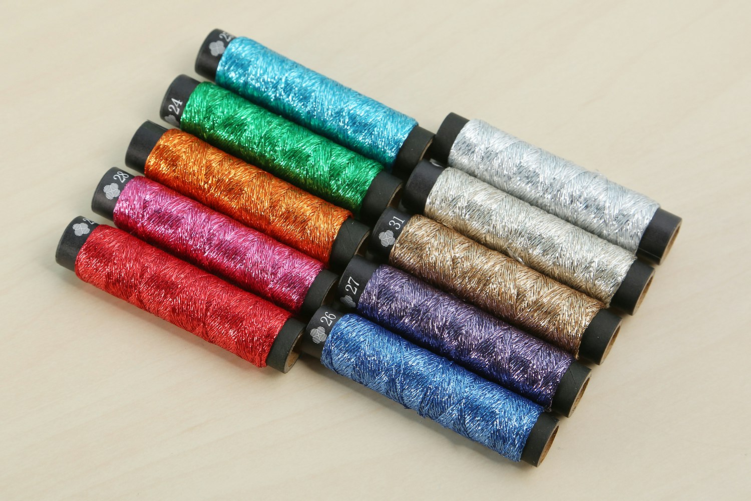 Nishikiito Metallic Embroidery Thread by Cosmo Threads Drop