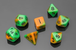 Acrylic Mini Polyhedral Dice Sets (4-Pack)