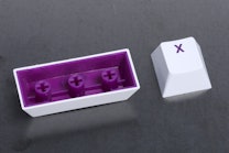 White Keycap / Purple Font