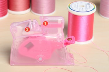 Desk Needle Threader - Breast Cancer Awareness Model