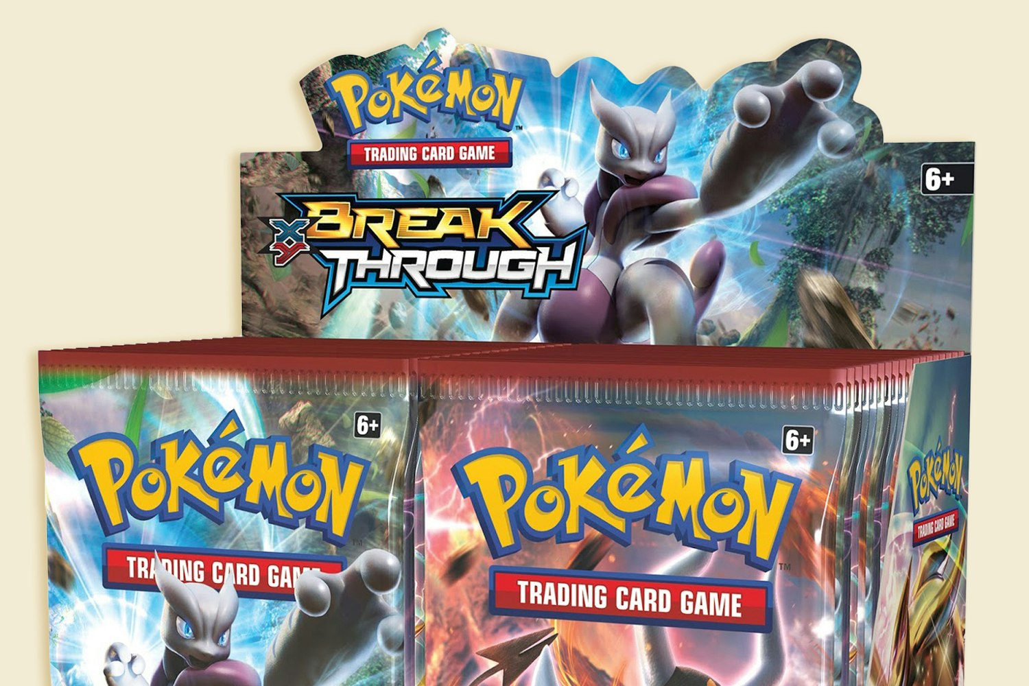 New And SealedMewtwo cover Artwork Pokemon XY Breakthrough Booster Pack 