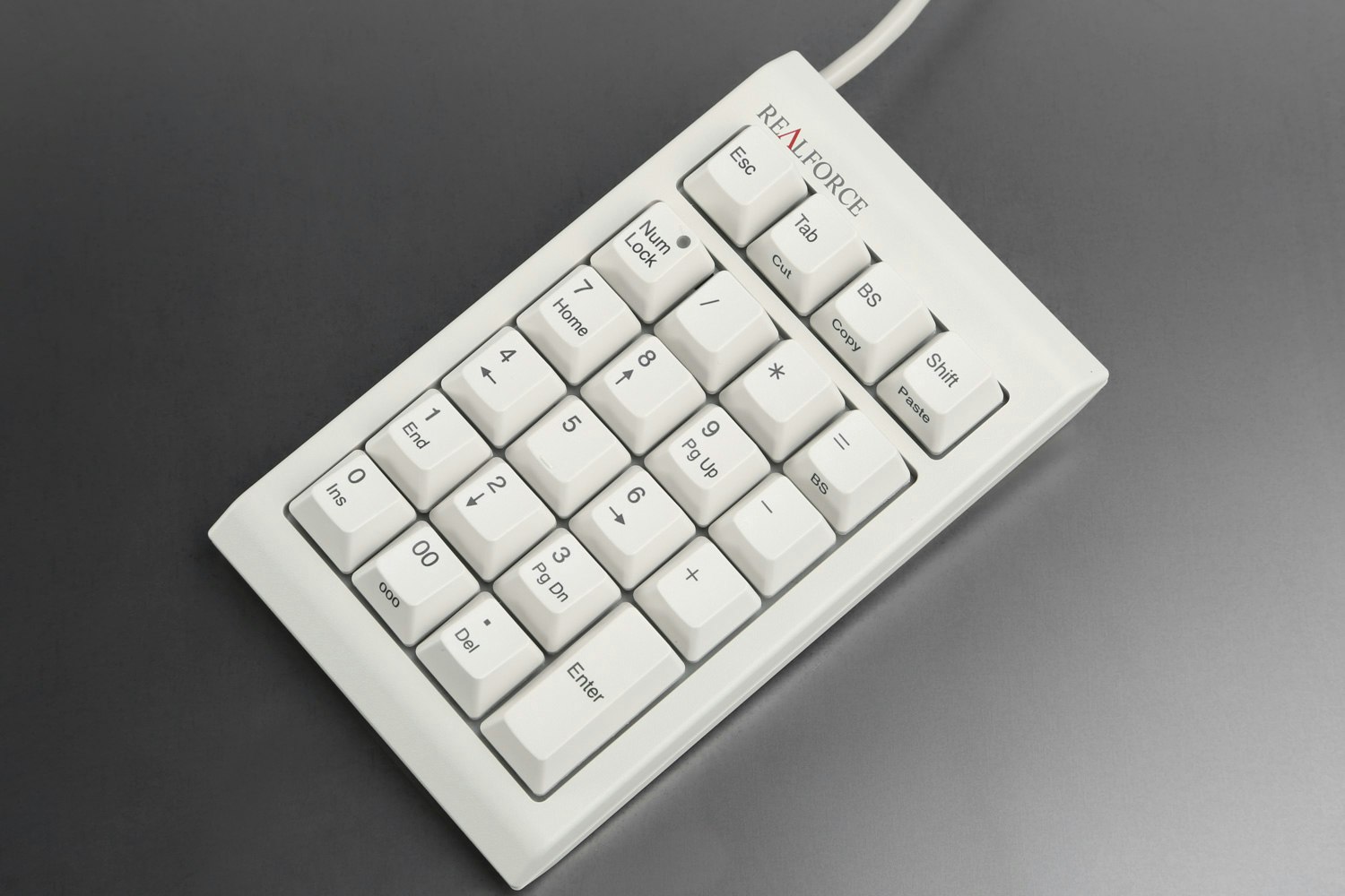 Topre Realforce Numpad with Custom Bingecap