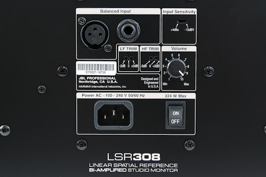 JBL LSR308 8” Two-Way Powered Studio Monitor