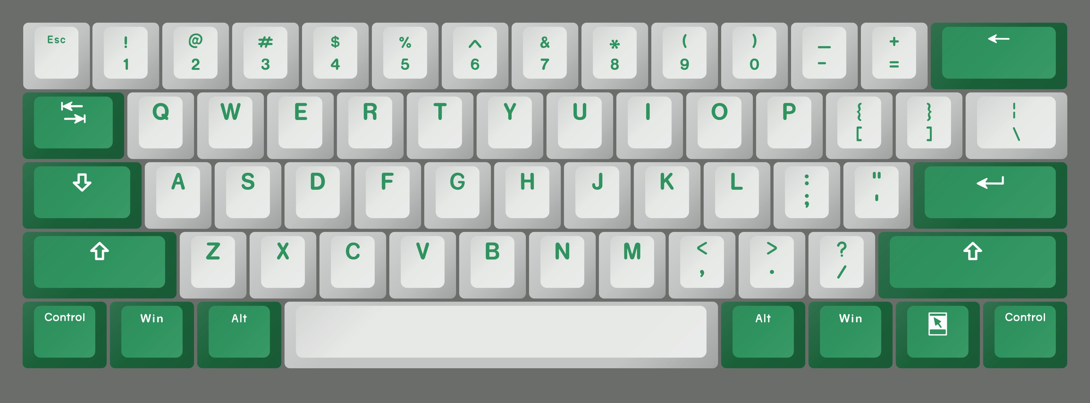Vortex Doubleshot PBT 60% Keyset
