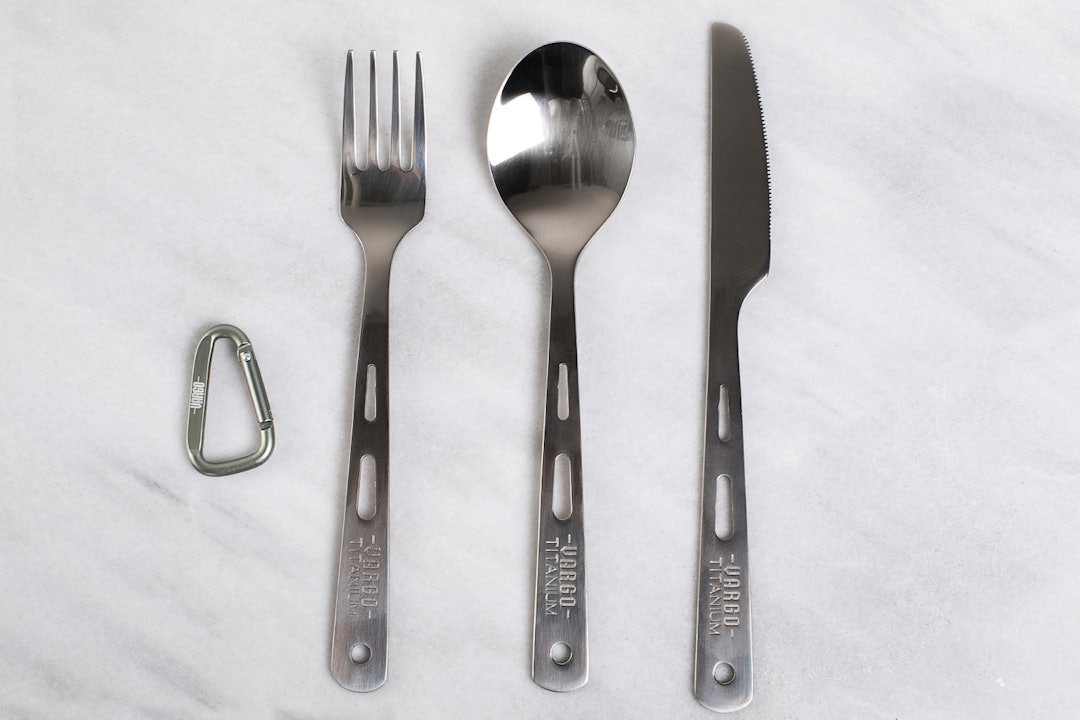 Vargo Titanium Spoon / Fork / Knife Set