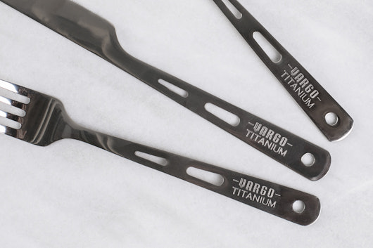 Vargo Titanium Spoon / Fork / Knife Set