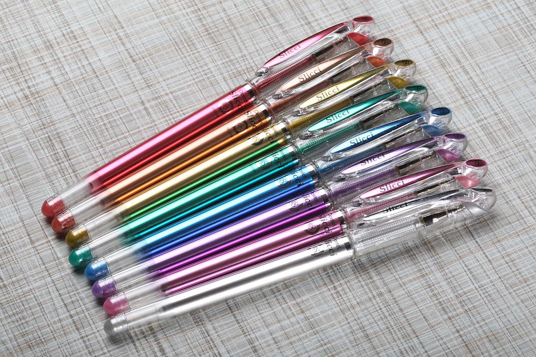 Pentel Slicci Metallic Gel Pens (2 x 8-Pack)