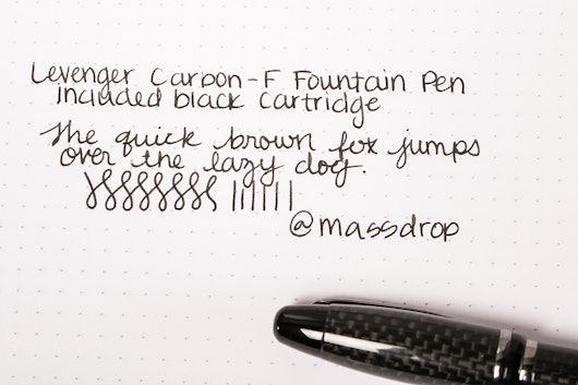 Levenger Carbon F Fountain pen