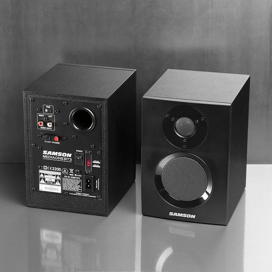 samson mediaone bt3 active studio monitors with bluetooth