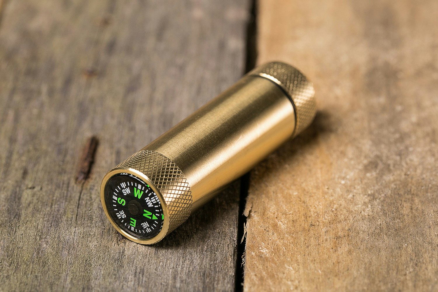 Maratac Brass Match Capsule w/Button Compass Containers Drop