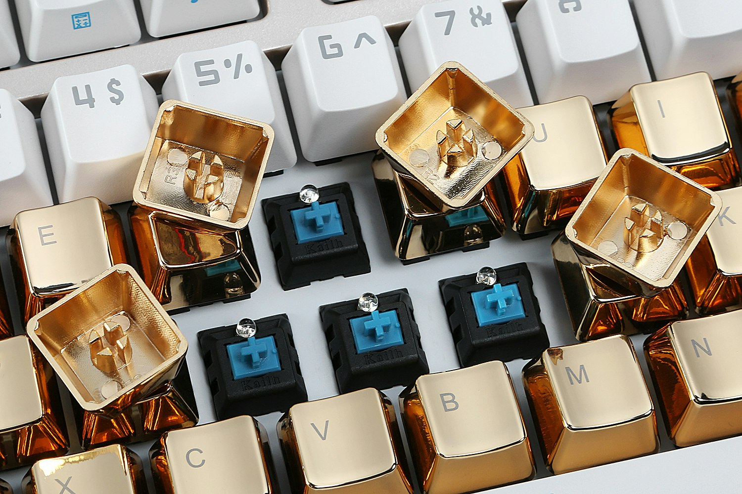 Zinc Gold Tone 37 Keyset