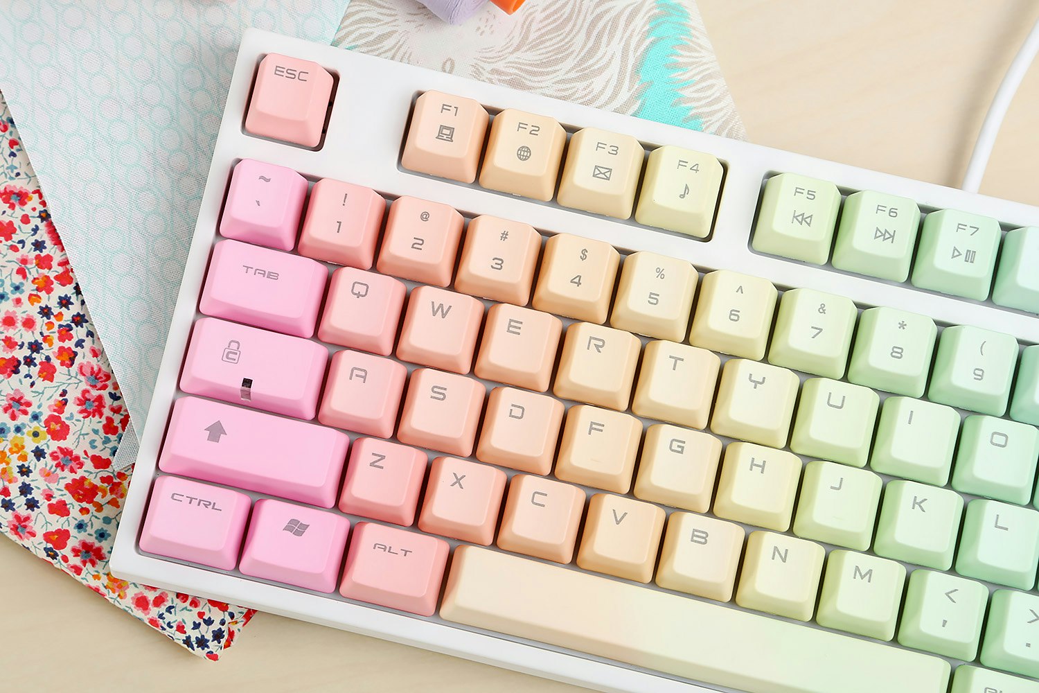 Keycool Rainbow Keyboard Mechanical Keyboards TKL Mechanical