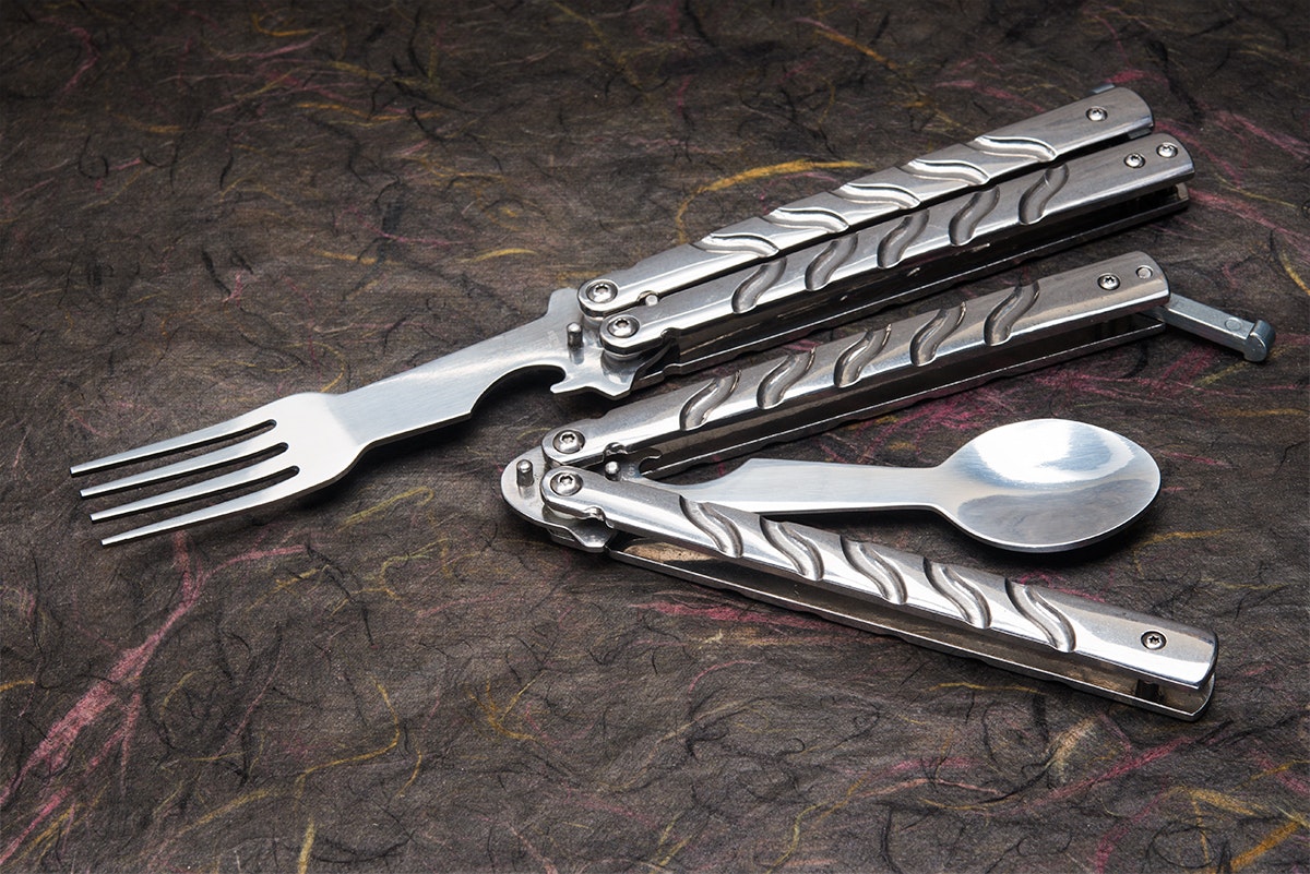 Balisong Trainer Fork and Spoon Set Price & Reviews Massdrop