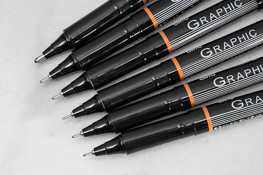 OHTO Graphic Liner Drawing Pens (10 or 12-Pack)