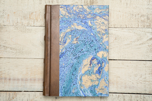 Manufactus Marble & Peacock Leatherbound Journals