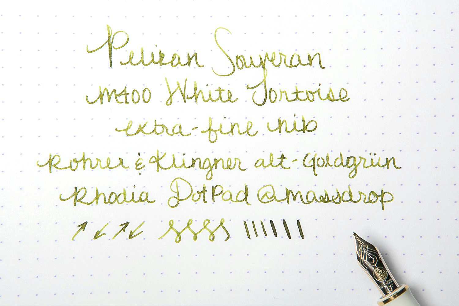 Pelikan Souveran M400 White Tortoise Fountain Pen