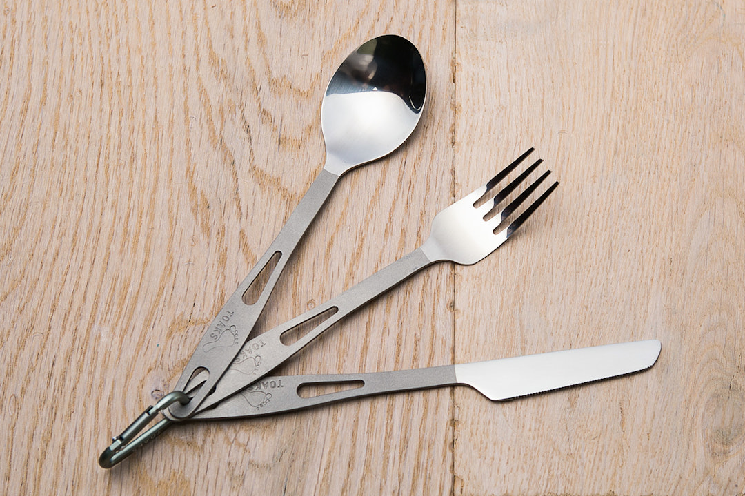Toaks Titanium Fork, Knife and Spoon (2-pack)