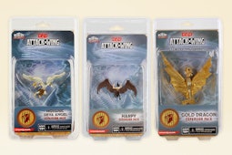 Movanic Deva Angel, Harpy, and Gold Dragon