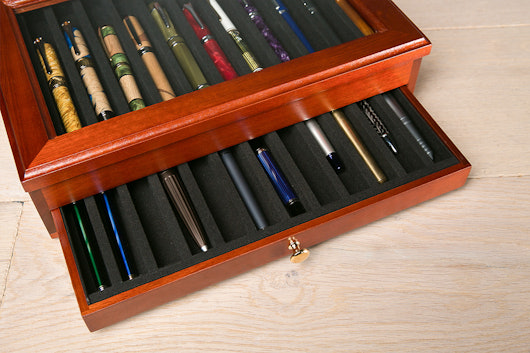 Lanier Rosewood Display Case for 24 Pens
