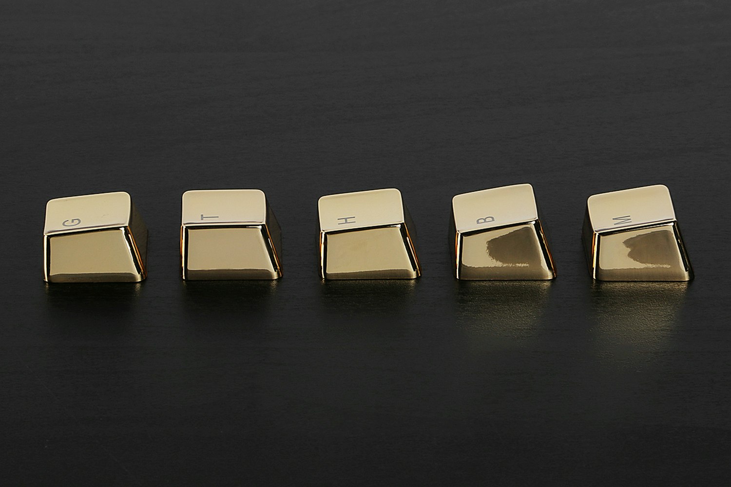Zinc Gold or Silver Keycaps