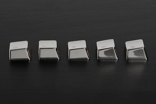 Zinc Gold or Silver Keycaps