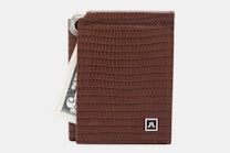 Money Clip Wallet - Cow Lizard - Tan (+$4)