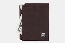 Money Clip Wallet - Buffalo Calf Crunch - Brown (+$4)