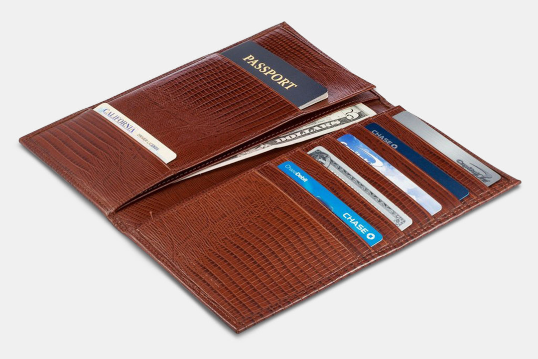 A&H Leather Passport Wallet