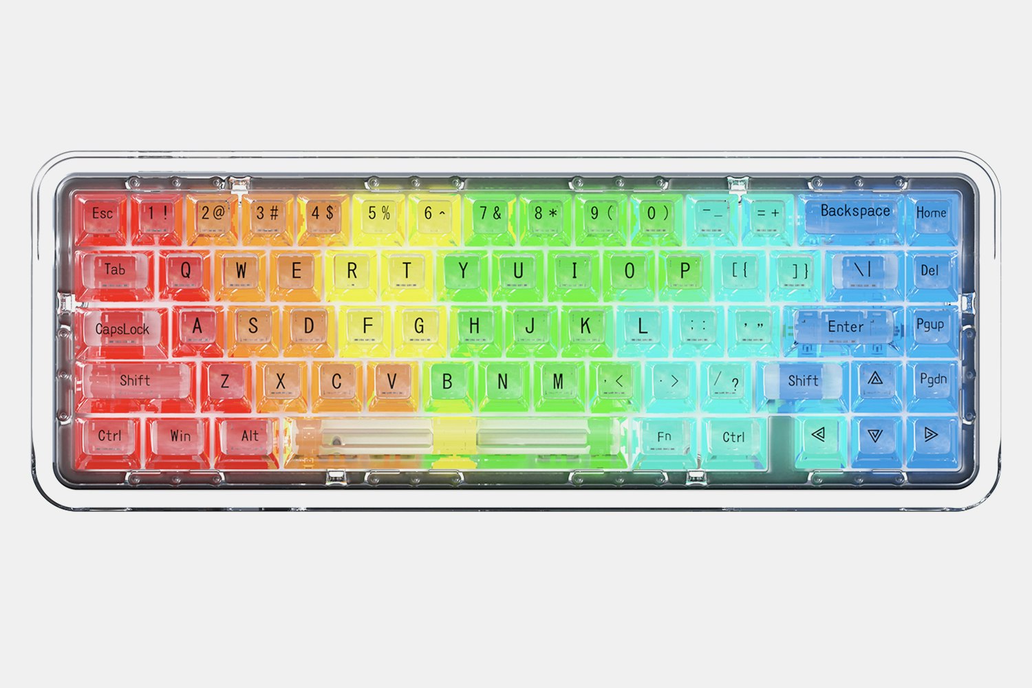Ajazz FirstBlood B67 Transparent Mechanical Keyboard