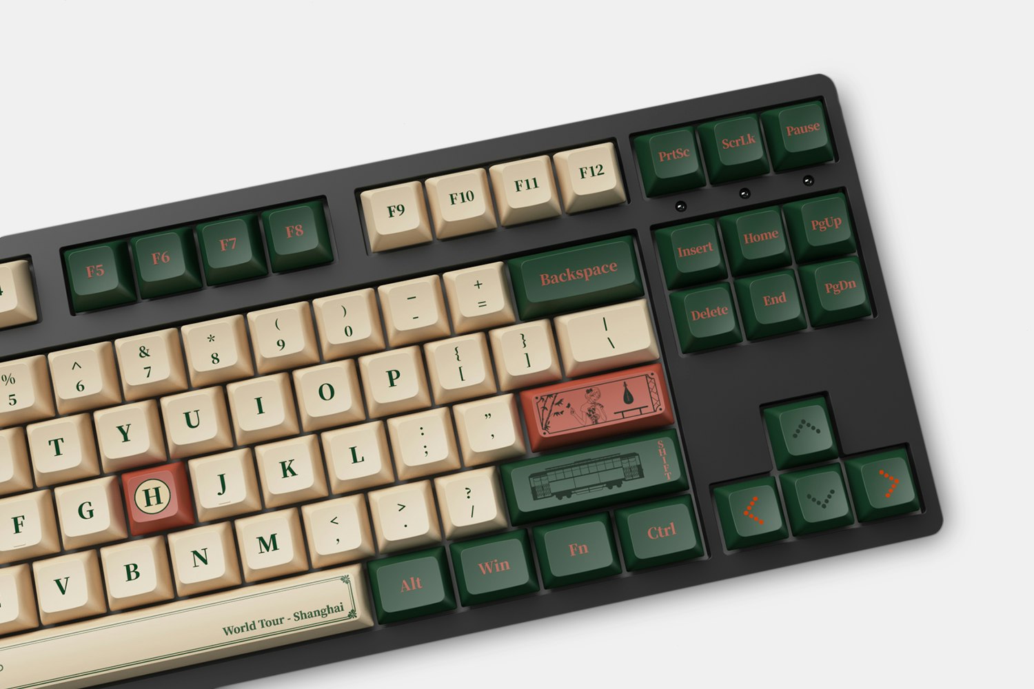 Akko World Tour Shanghai JDA Dye-Subbed PBT Keycap Set