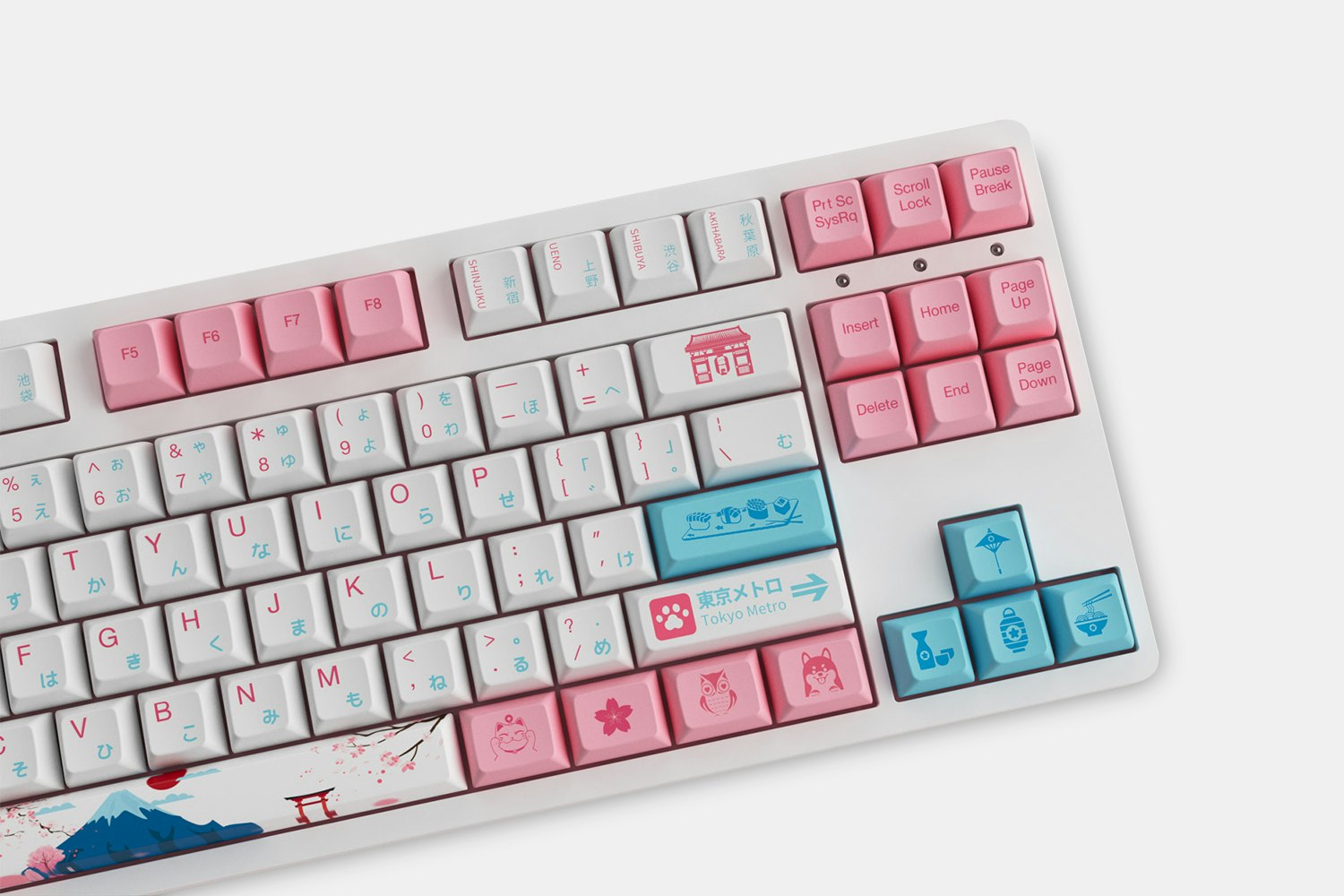 Akko World Tour Tokyo OSA Dye-Subbed PBT Keycap Set