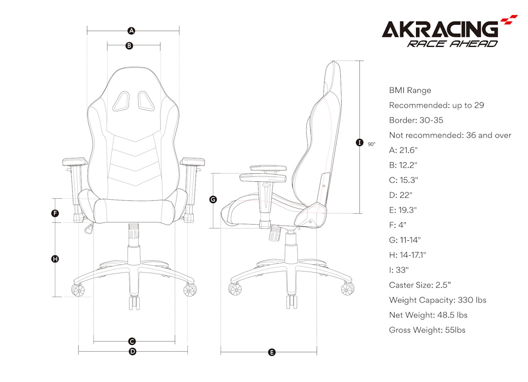 AKRacing SX & LX Core Series Gaming Chairs